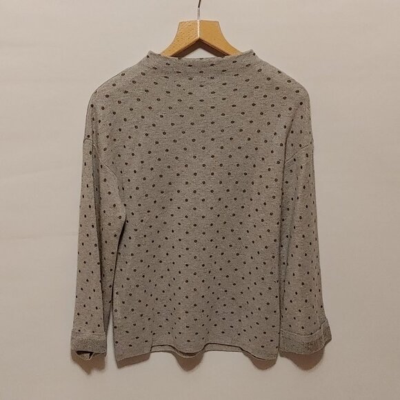Attractive Tribal Jeans Polka dot Funnel Neck Sweater BNWT - Picture 5 of 6